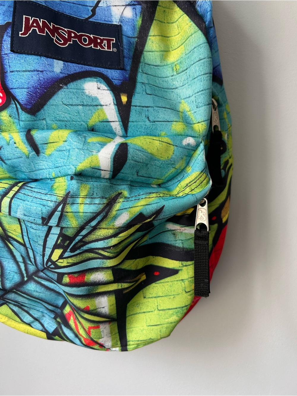 JanSport High Stakes Polyester Multi Graffiti School Backpack Colorful - Picture 7 of 15